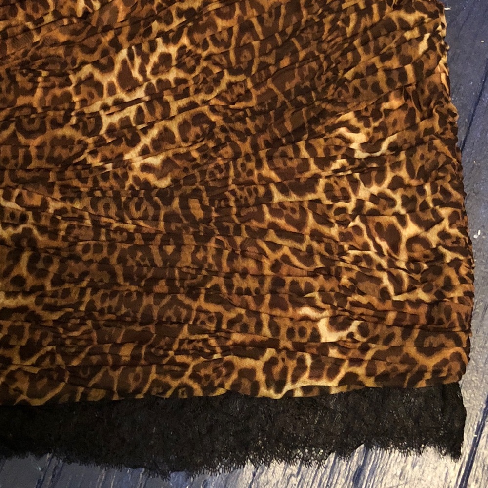 NWT BCBG MAXAZARIA Strapless Leopard Mini Dress 10 - Picture 5 of 7